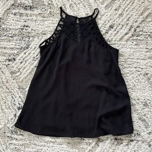 Black Racerback Lace Tank 